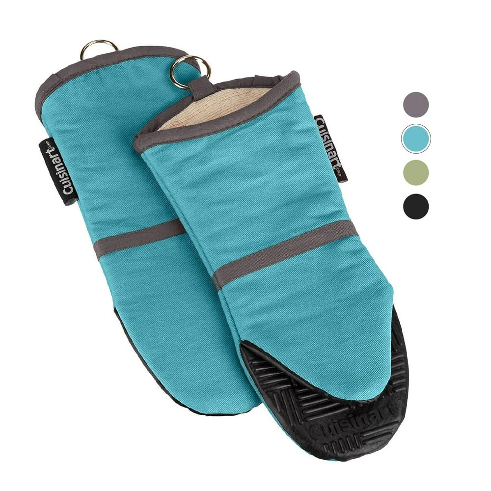 Cuisinart Silicone Oven Mitts, 2 Pack Heat Resistant To 500 Degrees
