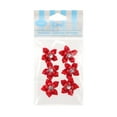 thumbnail image 2 of Offray Accessories, Red 3/4 inch 5 Petal Gem Flower Accessory for Wedding, Hair Clips, and Scrapbooking, 6 count, 1 Package, 2 of 3