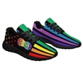 thumbnail image 5 of Unisex Rainbow Sneakers, LGBT Shoes for Men Women Lightweight Breathable Running Shoes Black Size 9, 5 of 7