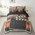thumbnail image 2 of Manfei Vintage Film Twin Bedding Sets 7-Piece for Kids, Cinema Tricket Bedding Comforter Set, Movie Theater Theme Reversible Sheet Sets, Luxury Bedroom Decor, 2 of 7
