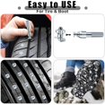 thumbnail image 4 of Studs for shoes, Shoe studs, Tire screw, Anti-slip, 16 pcs, Metal-look silver silver one size, 4 of 5