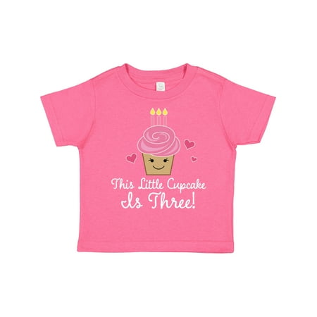 

Inktastic 3rd Birthday Cupcake Girls Cute Gift Toddler Toddler Girl T-Shirt