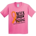 thumbnail image 3 of Inktastic Never Stop Fighting Multiple Sclerosis Awareness Youth T-Shirt, 3 of 5
