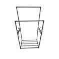 thumbnail image 1 of WRKEKC Clearance Double Pole Clothing Rack with Storage Base - Adjustable Garment Organizer for Bedrooms, Retail Stores (Iron Frame), 1 of 6
