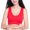 Red, variant on DQRPSEETB Bralettes for Women Plus Size Ladies' Solid Color Large Size Underwear without Rim and Traceless Bra Light Blue