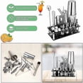 thumbnail image 4 of Cocktail Shaker Set, Boston Stainless Steel Bartender Kit with Acrylic Stand & Cocktail Recipe Boo, 4 of 5