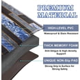 thumbnail image 5 of Marble Kitchen Rugs Sets of 2, Blue Black Non Slip Washable Kitchen Mats Cushioned Anti Fatigue, Comfort Floor Standing Mats for Kitchen Home Sink Office Laundry, 18'''' x 30''''+18'''' x 48'''', 5 of 6