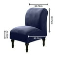 thumbnail image 7 of Maxcozy Armless Accent Chair Cover, Stretch Armless Slipper Chair Slipcover Stretch Jacquard Armless Chair Cover Slipcover Furniture Protector for Living Room Hotel, 7 of 7