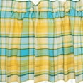 thumbnail image 3 of Citrus Mist Gingham Checkered Cotton 16" x 72" Window Valance Curtain, 3 of 4