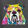 thumbnail image 5 of Wild Bobby Dean Russo Neon Colorful Pug Dog The Bulldog Dog Lover Men Long Sleeve Shirt, Heather Black, XX-Large, 5 of 5