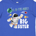 thumbnail image 4 of Inktastic Out of this World Big Sister Astronaut in Space Girls Baby T-Shirt, 4 of 5