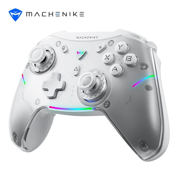 G5 Pro Wireless Gaming Controller for Windows PC,Switch,IOS&Android,PC Controller Hall Effect Joystick&Triggers/Gyroscope,RGB Lights (White)