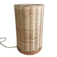 thumbnail image 4 of HomeRoots 476022 15 in. Traditional Rattan & Iron Table Lamp, Natural, 4 of 5