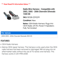 thumbnail image 2 of Metra, Radio Wire Harness - Compatible with 2003, 2005 - 2006 Chevy Silverado 1500 HD, 2 of 2