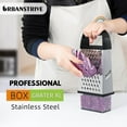 thumbnail image 7 of Teissuly Stainless Steel Four-sided Grater Multi-function Grater Four-in-one Grater Cheese Cheese Grater, 7 of 7