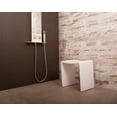thumbnail image 2 of Dax  Solid Surface Acrylic Shower Stool, Matte White, 2 of 7