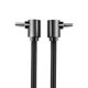 thumbnail image 3 of Cable USB tipo C a USB-C PD de nailon trenzado con codo de 90 grados para Samsung y Tesla, cargador rápido de 60 W, cable USB-C., 3 of 5