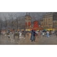 thumbnail image 3 of Eugène Galien-Laloue 14x10 Black Modern Framed Museum Art Print Titled - Le Moulin Rouge, Paris, 3 of 5