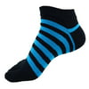 Running Socks, Coxeer Mens Trendy Striped Five Toes Ankle Socks Breathable Athletic Sock (Black)
