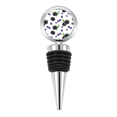 thumbnail image 1 of Blueberry Fruit Watercolor Illustration Pattern Bottle Stopper Stainless Steel Rubber Reusable, 1 of 4