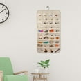 thumbnail image 5 of Hanging Jewelry Organizer With 80 Pockets Dual Sizes Non Woven Holder Accessory Display with Hanger Metal, 5 of 5