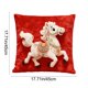 thumbnail image 3 of Uuiauoio Chinese Happy Lunar New Year Spring Festival Throw Pillow Cover, 18 x 18 Inch Year of The Horse Holiday Cushion Case Decoration for Sofa Couch Home Decor, 3 of 7