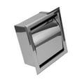 thumbnail image 6 of 2 Renovators Supply Recessed Toilet Tissue Paper Holders 6" W Chrome Over Stainless Steel w/Removable Lid, 6 of 11