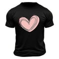 thumbnail image 4 of hotojiny Valentine's Day Shirts for Men Summer Short Sleeve Cute T-Shirt Lightweight Crew Neck Printed Beach Tops, 4 of 4