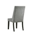 thumbnail image 5 of Pemberly Row Transitional Upholstered Wood Dining Chair in Gray (Set of 2), 5 of 6