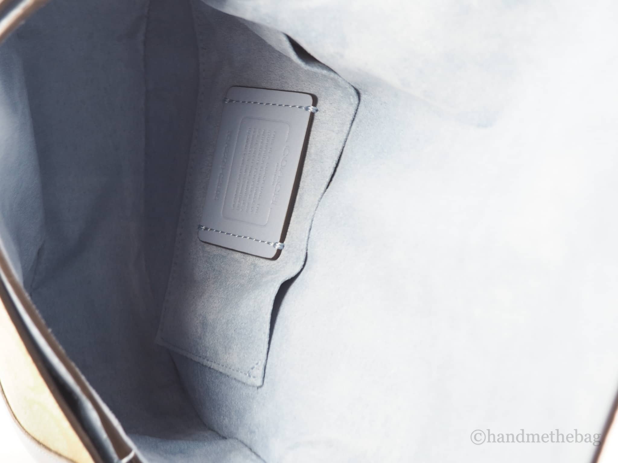 Coach (C2806) Colorblock Light Khaki Marble Blue Leather Georgie