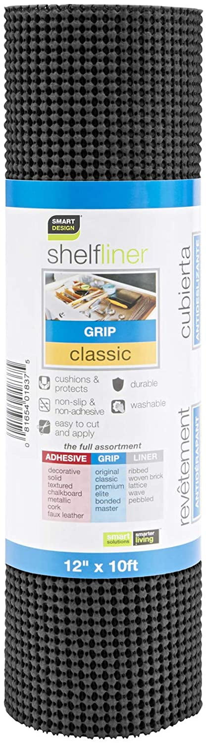 Smart Design Shelf Liner Classic Grip - 18 Inch x 5 Feet - Drawer Cabinet  Non Adhesive Protection - Kitchen - Mint
