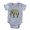 Heather Grey, variant on CafePress - Cute Elephant - Cute Infant Baby Football Bodysuit