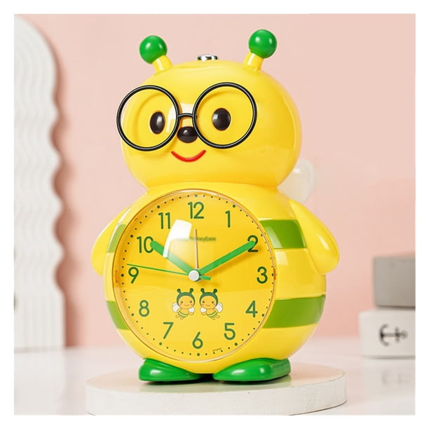 Reloj despertador de abeja for niños, reloj de cabecera de dibujos animados lindo, entrenador de sueño for niños