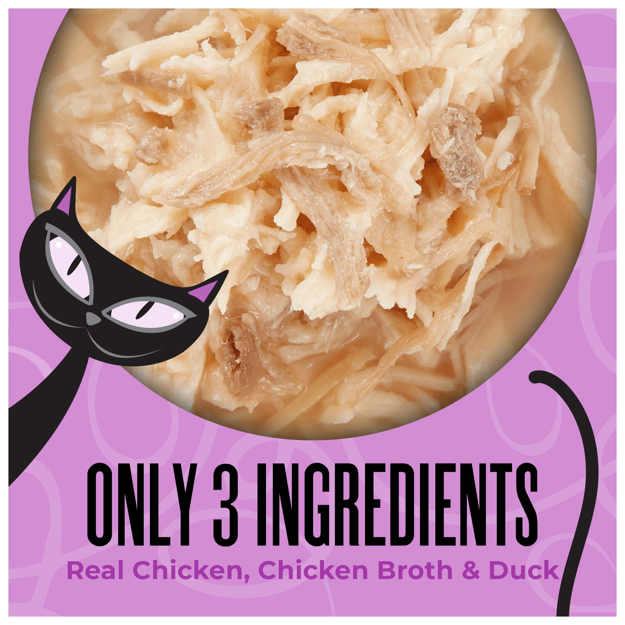 (2 pack) Tiki Cat Born Carnivore Complements Wet Cat Food Topper, Chicken & Duck 2.1 oz. Pouch