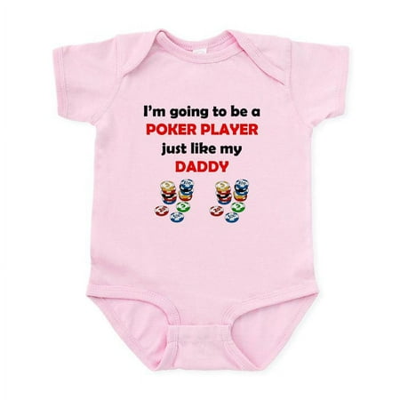 

CafePress - Poker Player Like My Daddy Body Suit - Baby Light Bodysuit Size Newborn - 24 Months