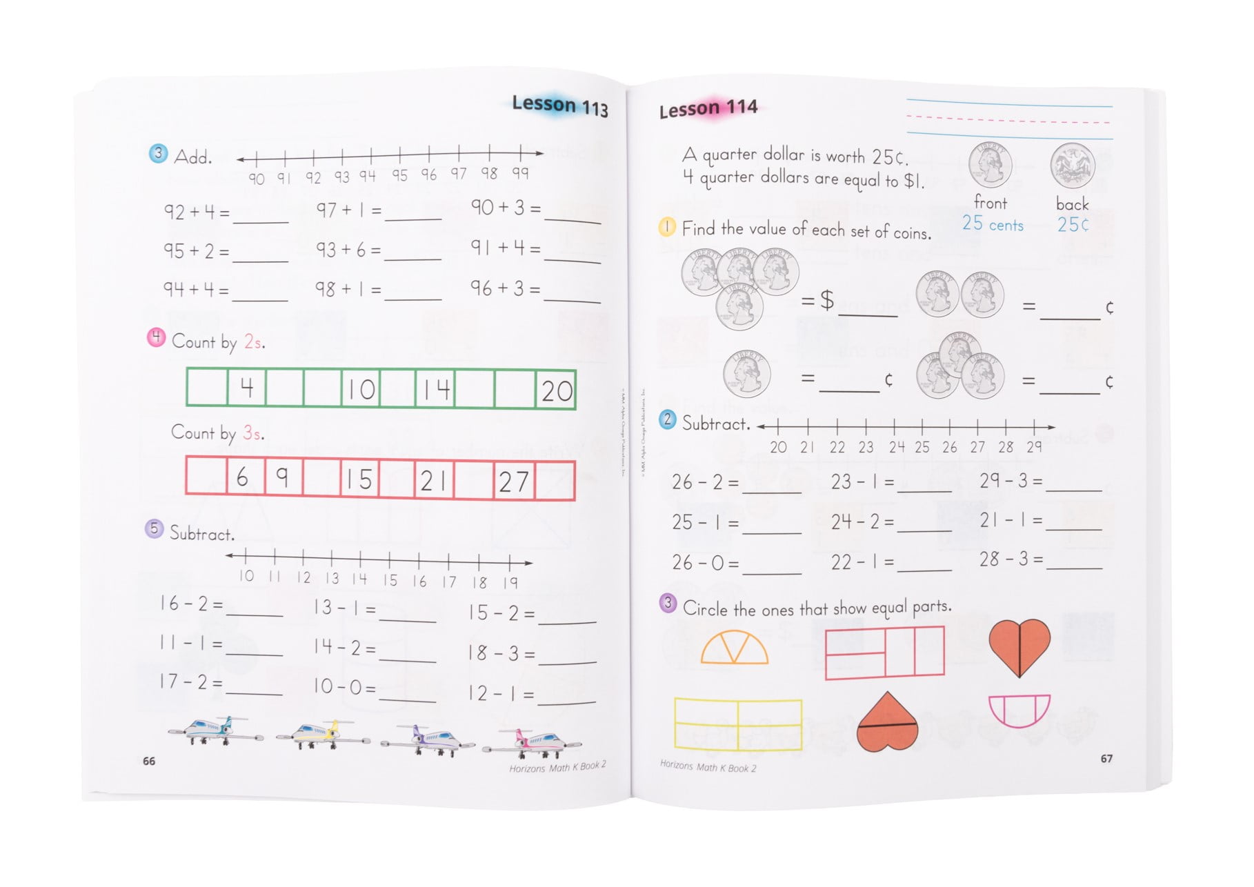 Horizons Kindergarten Math Box Set by Alpha Omega Publications (Paperback)