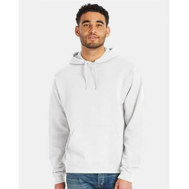 ComfortWash by Hanes Garment Dyed Unisex Hooded Pullover Sweatshirt GDH450 - White Size L