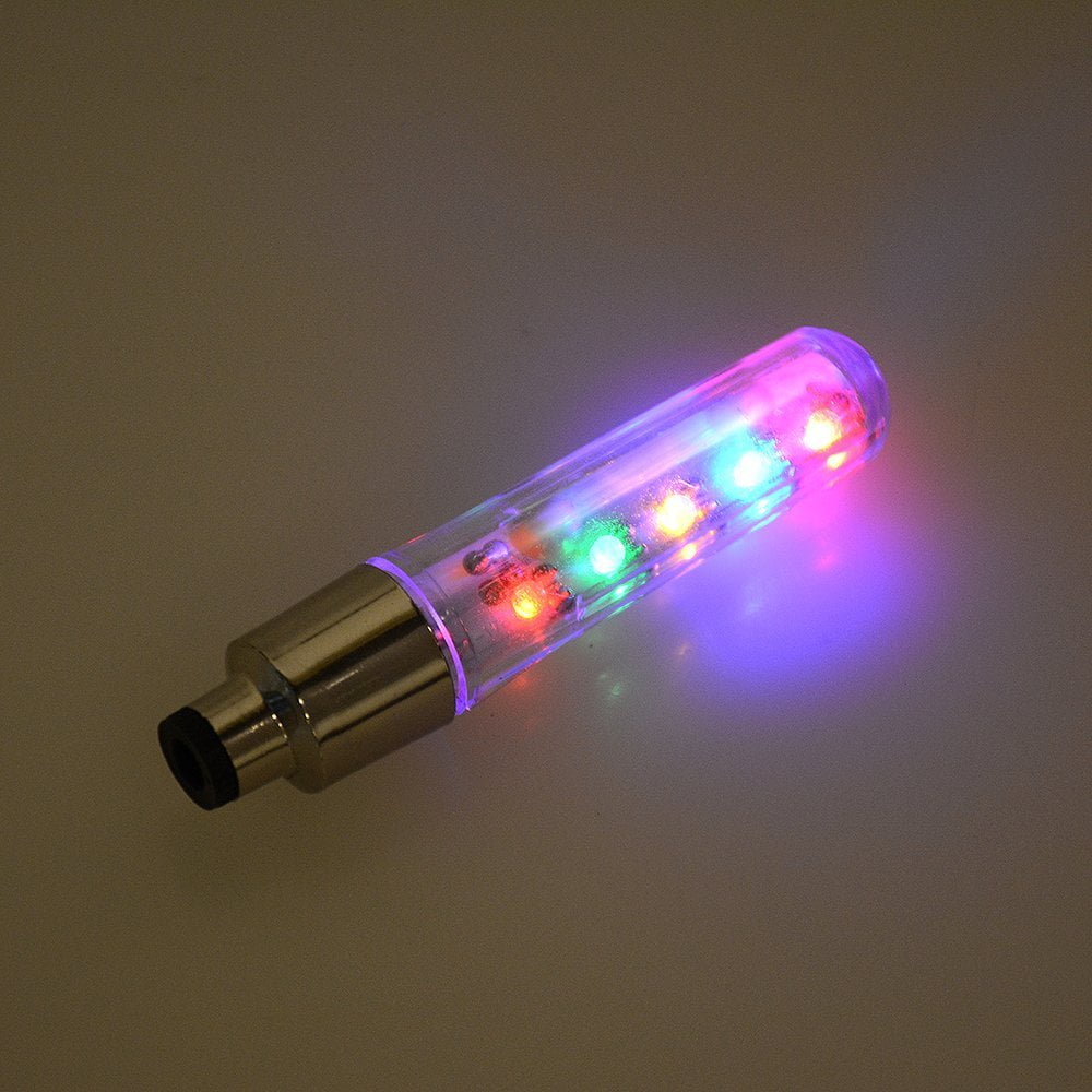 2pcs LED Lamp Tyre Wheel Valve Cap Light For Car Bike D1F9 Supply Bicycle U9I0