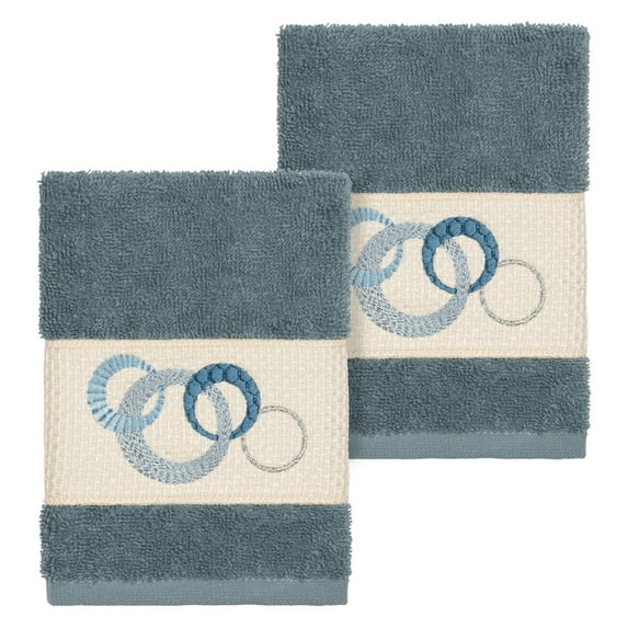 Linum Home Textiles Annabelle Turkish Cotton Embellished Washcloth