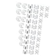 thumbnail image 3 of Pinzas para trenzas, cuentas para rastas, anillos ajustables para el cabello, accesorios para rastas, joyería para trenzas de cabello para carnaval, Plata 40 piezas, 3 of 8