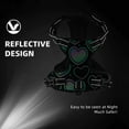 thumbnail image 6 of ZNDUO Heart Colour Iridescent Pattern Dog Harness, Adjustable Reflective Pet Harness with Dog Leash, 6 of 8