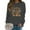 Dark Gray, variant on Fall Sweatshirts For Women Crew Neck Hoodless Sweatshirt Long Sleeve Casual Pullover Top Soft Comfortable Athletic Wear For Everyday