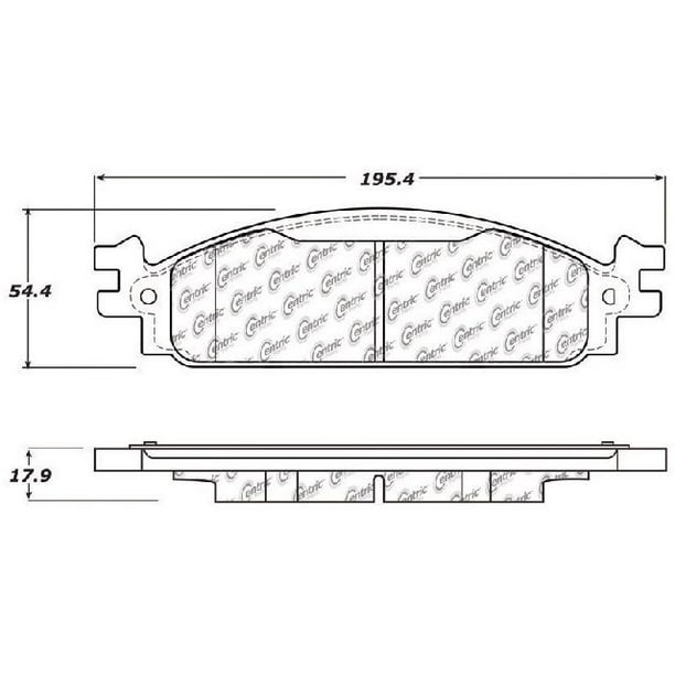 Go Parts Oe Replacement For 2009 2010 Ford Flex Front Disc Brake Pad Set For Ford Flex Walmart Com Walmart Com
