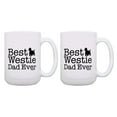 thumbnail image 1 of ThisWear Westie Mug Set Best Westie Dad Ever Coffee Mug Terrier Dad 2 Pack 15oz Coffee Mugs Westie Dad, 1 of 4