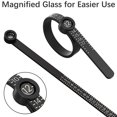 thumbnail image 3 of Finger Size Gauge, 1 To 33 JP Size Professional Ergonomic Flexible  Sizer Clear Magnifying Glass  For Home, 3 of 8