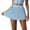 Blue, variant on MIXUE Skirts For Women Summer Solid Color Pleated Elastic High Waist Pockets Sports Mini Tennis Skirt Outwear,Blue,XXXL