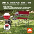 thumbnail image 4 of Ozark Trail Director Chair with Side Table, Red, 4 of 13