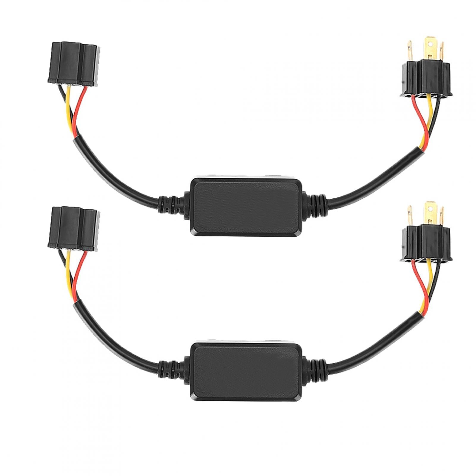 Decodificador LED, 2 uds., decodificador de faros LED para coche, Radio Audio, filtro cancelador de errores antiinterferencias para H4