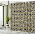 thumbnail image 4 of Ambesonne Modern Art Shower Curtain, Retro Minimalist Vortex, 69"Wx75"L, Pale Earth, 4 of 4
