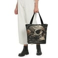 thumbnail image 5 of Pofeuu Vintage Pattern Flower Skull Print Women Fashion Shoulder Handbags Top Handle Satchel Bags Tote Shoulder Shopping Bag Stylish Canvas Tote Bag, 5 of 6